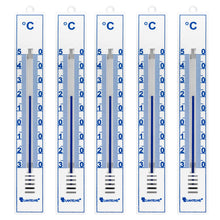 Carica l&#39;immagine nel visualizzatore di Gallery, Lantelme 4086 Set di 5 termometri analogici per Interno ed Esterno; in bianco - Ilgrandebazar