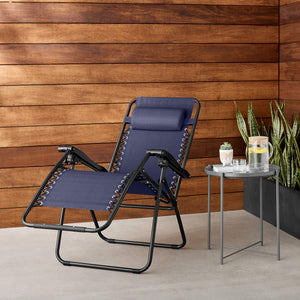 AmazonBasics - Sedia a gravità zero, Blu - Ilgrandebazar