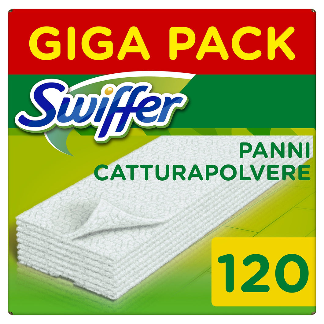 Swiffer Panni di Ricambio per Scopa, Catturare e Intrappolare 3 120 Pezzi - Ilgrandebazar