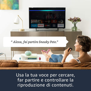 Amazon Fire TV Stick 4K Ultra HD con telecomando vocale Alexa di ultima BLACK - Ilgrandebazar