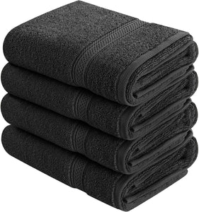 Utopia Towels - Set di Asciugamani Mani (4 Pezzi, 41x 71 41 x 71 cm, Grigio - Ilgrandebazar