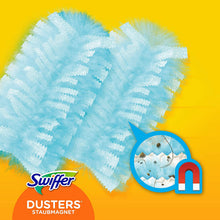 Carica l'immagine nel visualizzatore di Gallery, Swiffer Duster Starter Kit Piumino Catturapolvere Più Ricambi, 1 Manico e 15 Piumini, Catturano e Intrappolano Fino a 3 Volte Più Polvere e Pel Rispetto a un Piumino Tradizionale