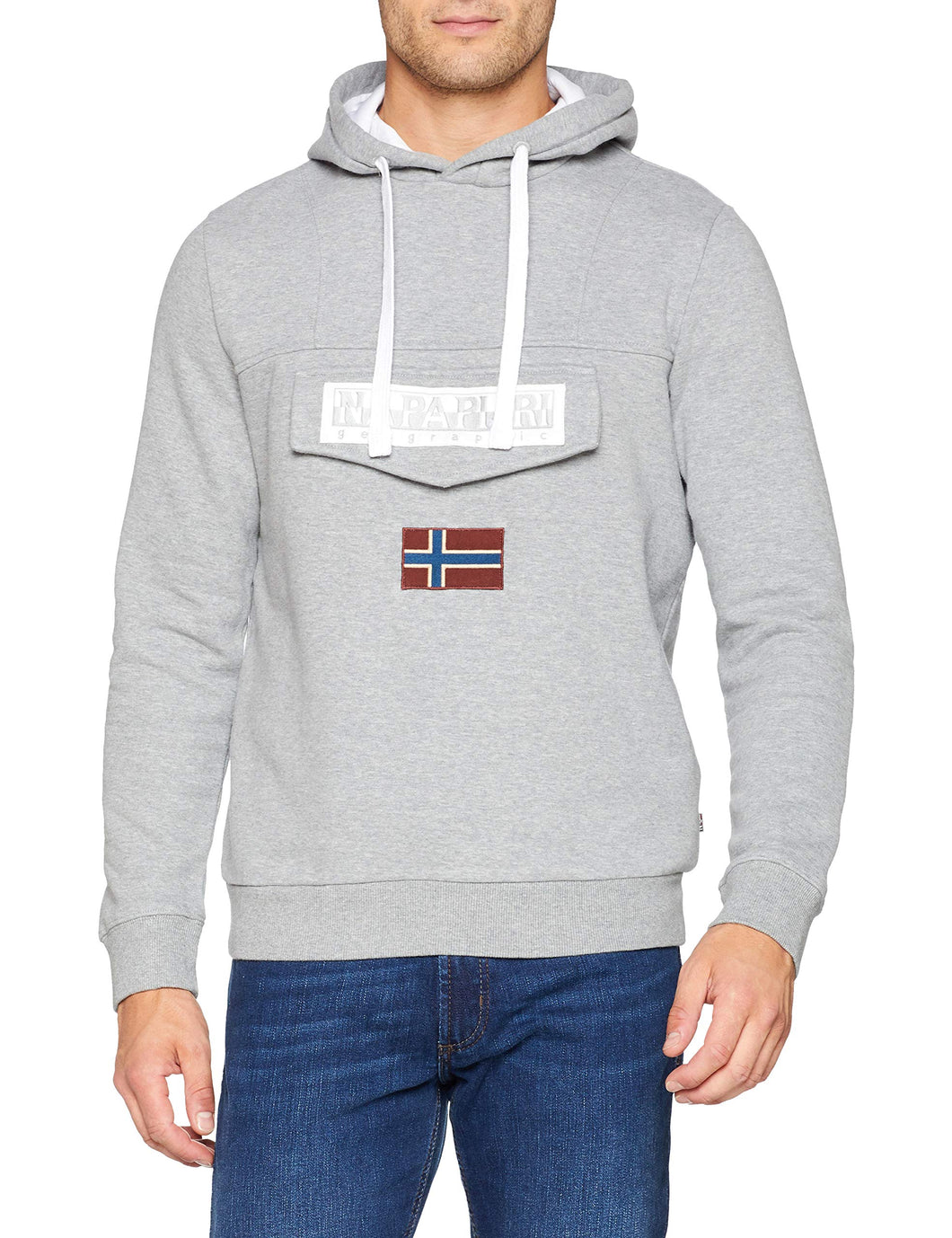 NAPAPIJRI Burgee Sweatshirt Felpa, (Blu Marine 176), Small Uomo - Ilgrandebazar