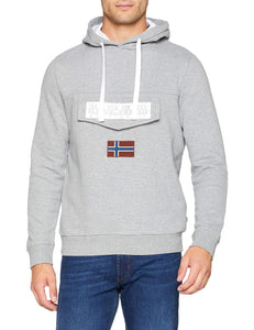 NAPAPIJRI Burgee Sweatshirt Felpa, (Blu Marine 176), Small Uomo - Ilgrandebazar