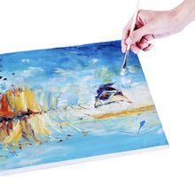 Carica l&#39;immagine nel visualizzatore di Gallery, EXERZ Set da 5 tele per pittura/ Tele d&#39;artista 40x30cm - 5 pezzi, Bianco - Ilgrandebazar
