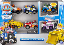 Carica l&#39;immagine nel visualizzatore di Gallery, PAW Patrol Confezione Regalo da 6 Veicoli Die-Cast Classici da Collezione True Metal, In Scala 1:55