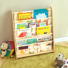 Carica l&#39;immagine nel visualizzatore di Gallery, SONGMICS Libreria di Tessuto per 62 x 28 x 72 cm, Finitura Acero, Multicolore - Ilgrandebazar