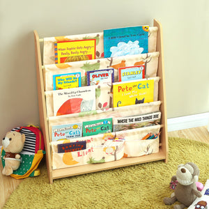 SONGMICS Libreria di Tessuto per 62 x 28 x 72 cm, Finitura Acero, Multicolore - Ilgrandebazar