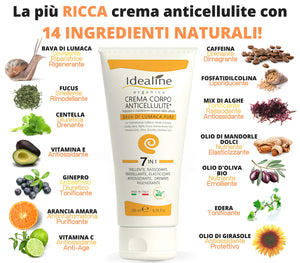 Crema Anticellulite alla Bava di Lumaca Pura 7in1- Rassodante Corpo e... - Ilgrandebazar