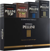 Carica l&#39;immagine nel visualizzatore di Gallery, Pellini Caffè - Espresso Pellini Confezione Gift Box (mix multigusto da 40 Capsule), Livello di tostatura Medio, Compatibili Nespresso