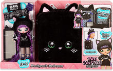 Carica l&#39;immagine nel visualizzatore di Gallery, Na! Na! Na! Surprise 3-in-1 Zaino Camera da Letto Black Kitty con Bambola Tuesday Meow in Edizione Limitata