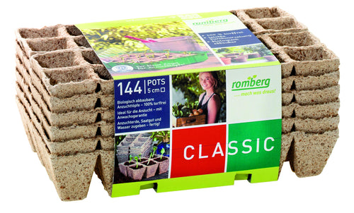 Romberg Vaso da Coltivazione Quadrato, 5 cm, 144 vasetti - Ilgrandebazar
