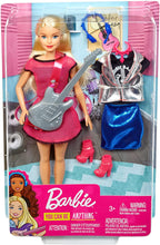 Carica l&#39;immagine nel visualizzatore di Gallery, Barbie Musicista, Bambola Bionda con Chitarra e Accessori, Giocattolo per Bambini 3+ Anni, GDJ34
