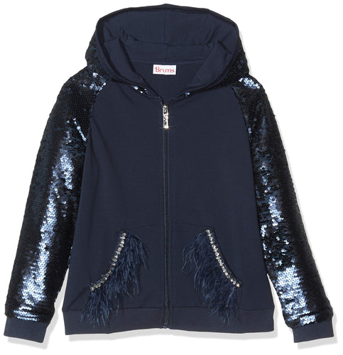 Brums Top Punto Milano con Pailettes Felpa, (Blu 35 207), 164 (Taglia... - Ilgrandebazar