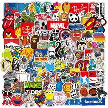 Carica l'immagine nel visualizzatore di Gallery, Confezione di adesivi per laptop 100 pezzi, adesivi alla moda Adesivi unici e cool Bottiglia d'acqua Notebook Chitarra Skateboard Adesivi per bambini da viaggio