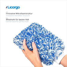 Carica l'immagine nel visualizzatore di Gallery, LICARGO Guanto Lavaggio Auto Premium Microfibra Assorbente - Guanto per Auto e Cerchioni impeccabili, per Pulire e preparare l'auto - Migliaia di Clienti entusiasti (Blu)