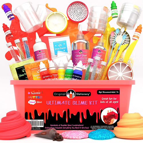 Original Stationery Ultimate Slime Kit: Kit Slime con componenti aggiuntivi per melma di Unicorno, melma Glitterata, melma Cloud e Altro - Kit di Slime Deluxe per Bambine e Bambini