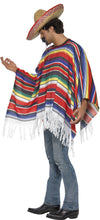 Carica l&#39;immagine nel visualizzatore di Gallery, Poncho messicano multicolore con frange costume adulto - Ilgrandebazar