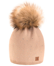 Carica l&#39;immagine nel visualizzatore di Gallery, Winter Cappello Cristallo Più Grande Pelliccia Pom invernale di lana... - Ilgrandebazar