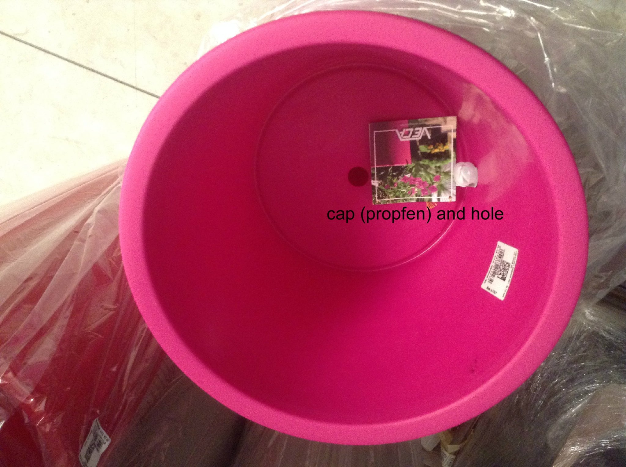 Vaso Tondo Alto Resina TALOS Cm. 90 BIANCO - Foto 3