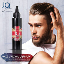 Carica l'immagine nel visualizzatore di Gallery, JoyQube Polvere Volumizzante Capelli Uomo Professionale tenuta forte look perfetto per capelli diradati dona volume e consistenza non unge modella Made in Italy 15gr HAIR POWDER
