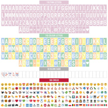 Carica l&#39;immagine nel visualizzatore di Gallery, BONNYCO Light Box Rosa con 400 Lettere ed Emoji, 2 Pennarelli Lavagna Luminosa con Lettere Luminose Idee Regalo per Compleanno e Natale Bambina, Raggazza e Donna | Scritte Luminose Decorazioni