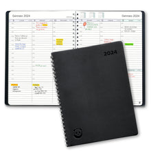 Carica l&#39;immagine nel visualizzatore di Gallery, Diario 2024 di Smart Panda – Agenda 2024 Settimanale - Design Semplice per Stimolare la Produttività – Copertina Morbida, Intervalli di 30 Minuti – Calendario Annuale con Note – A5, in Italiano