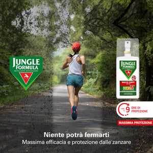 JUNGLE FORMULA Molto Forte Spray Antizanzare - Repellente Per Insetti Con Azione Protettiva Duratura - 9 ore di protezione - 75 ml