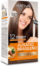 Carica l'immagine nel visualizzatore di Gallery, Kativa Keratin And Argan Oil Brazilian Straightening Kit Formaldehyde Free
