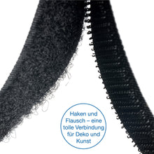 Carica l&#39;immagine nel visualizzatore di Gallery, iLP Velcro Adesivo - 10m x 20mm - Negro - Aderenza Forte, 10m, negro - Ilgrandebazar