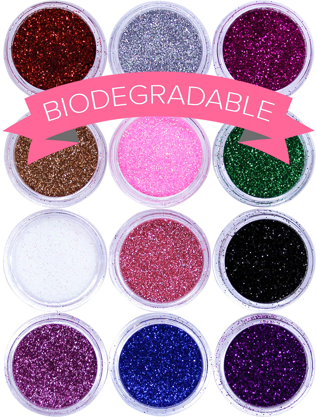 NYK1 | Set di 12 pot Glitter per unghie | Prodotto nail art alta... - Ilgrandebazar