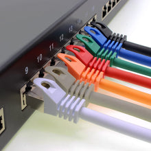 Carica l'immagine nel visualizzatore di Gallery, 1aTTack.de 0,25m - Rosso - 1 Pezzo - Cat.7 Cavi di Rete CAT7-10000 MBit/s S-FTP Doppia schermatura PIMF 600MHz 4x2xAWG26 / 7 CU Rame Non Contiene alogeni Compatibile con CAT5e CAT6 Cat 6a Cat8