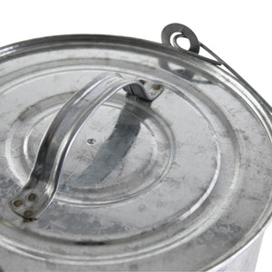 Kamino - Flam 333259 Secchio per la Cenere con Manico e 40x28x35 cm, Argento - Ilgrandebazar