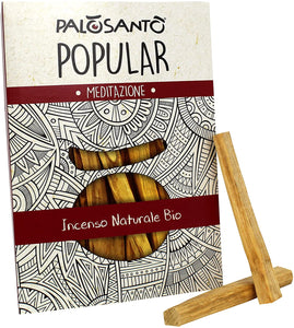 Palo Santo Legnetti - Popular Ayabaca - Raccolti in Modo Etico e Sostenibile - Confezione Convenienza 9 Paletti - Palo Santo Incenso Originale in Paletti - Legno Naturale 100% Bursera Graveolens Perù