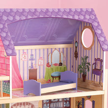 Carica l&#39;immagine nel visualizzatore di Gallery, KidKraft 65092 Casa legno Kayla per bambole di 30cm con 10 accessori inclusi e 3 livelli di gioco, Multicolore