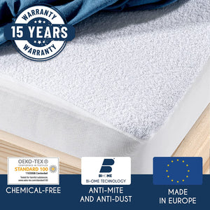 Coprimaterasso Antiacaro - 160cm, 100% Poliestere, Con Cerniera A L, Lavabile A 40°C - Foto 8