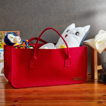 Carica l&#39;immagine nel visualizzatore di Gallery, Lumaland cesta da camino, Borsa di rettangolare 50 x 25 x 25 cm, Grigio Scuro - Ilgrandebazar