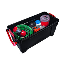 Carica l&#39;immagine nel visualizzatore di Gallery, Iris Ohyama, storage box fai da te - conservarla All 170 L, Nero / Rosso