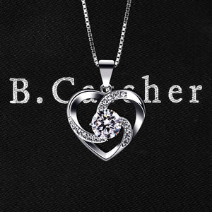 B.Catcher regalo di San Valentino per collana da donna, in argento Argento. - Ilgrandebazar