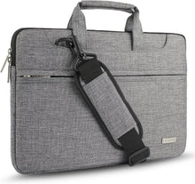 Carica l'immagine nel visualizzatore di Gallery, Borsa a Tracolla per Notebook, Borsa Porta Laptop Super Sottile e Impermeabile, Fino a 15-15,6-16 Pollici, Grigio