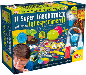 Lisciani Giochi - I'm Genius Super Laboratorio dei Primi 101 Esperimenti, Multicolore, 8 - 12 anni, 69330 Laboratorio dei Primi 101 Esperimenti Single