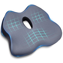 Carica l'immagine nel visualizzatore di Gallery, BALITTA Cuscino Ergonomico Sedia, Cuscino Sedia Ufficio, Cuscino Sedia Memory Foam per il Sollievo della lombalgia e Della Sciatica, Cuscino Coccige Ortopedico Cuscini Seduta per Auto
