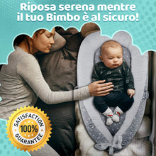Carica l&#39;immagine nel visualizzatore di Gallery, AlmaLuna | Riduttore Lettino Neonato - Riduttore Culla - 100% Cotone - Nido Da Viaggio - Lavabile In Lavatrice - Cuscino Sfoderabile