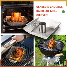 Carica l&#39;immagine nel visualizzatore di Gallery, Bruzzzler Cuocipollo, Grill per Pollo arrosto, 44.5 x 29.5 x 4.5 cm, argento - Ilgrandebazar