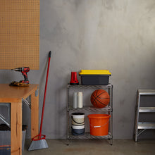 Carica l'immagine nel visualizzatore di Gallery, AmazonBasics - Scaffalatura a 3 ripiani, Cromato 3 Cromo - Ilgrandebazar