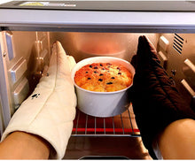 Carica l'immagine nel visualizzatore di Gallery, GREVY Guanti da Forno, Guanti resistenti al calore, Guanti da Cucina per Cucina, BBQ Barbecue, Grill, Cottura(Cat con gatto nero)