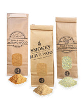 Carica l&#39;immagine nel visualizzatore di Gallery, Smokey Olive Wood 3x 300ml, polvere per affumicatura a freddo - 1x olivo, 1x... - Ilgrandebazar