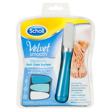 Carica l&#39;immagine nel visualizzatore di Gallery, Scholl Velvet Smooth Kit Elettronico per la Cura delle Unghie, Manicure e Blu - Ilgrandebazar