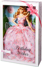 Carica l&#39;immagine nel visualizzatore di Gallery, Barbie Collector Birthday Wishes, Bambola Bionda con Abito a Fiori, Piedistallo e Certificato di Autenticità, FXC76