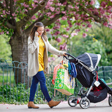 Carica l&#39;immagine nel visualizzatore di Gallery, Ganci per Passeggino, Baby Uma - Appendi la spesa &amp; le borse in tutta sicurezza sulla tua Carrozzina o sul Passeggino. Taglia universale, Nero, pacco da 2